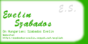 evelin szabados business card